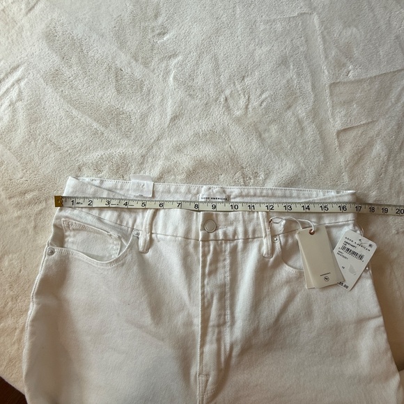 New! Good American Good Boy Straight Jean White 45764 - Picture 14 of 16